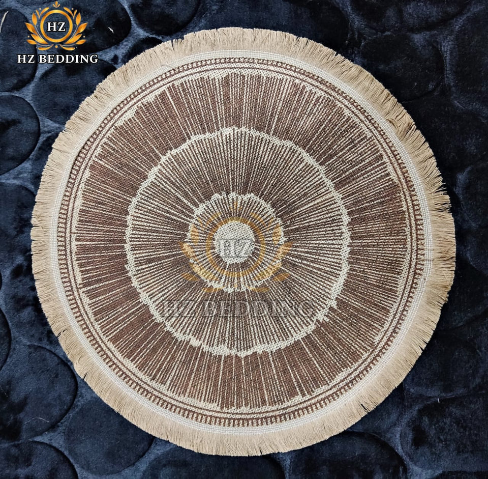 Round Placemat Table Non-Slip Jute Mats for Dining Table Decoration Accessories Kitchen Placemats Coffee Coasters Party Dinner 15x15 inh