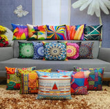 Pack of 6 Decorative Digital Print Jute Cushions Cover 16″ x 16″ Inches