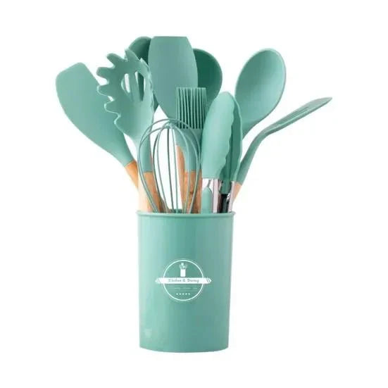 12 Pcs Silicone Kitchen Utensil Set HZ BEDDING