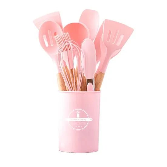 12 Pcs Silicone Kitchen Utensil Set HZ BEDDING