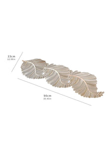 3 Feet Leaf design Table Runner, Center Table Dressing Table Non-Slip Table runner Stylish and Classic for most attractive table