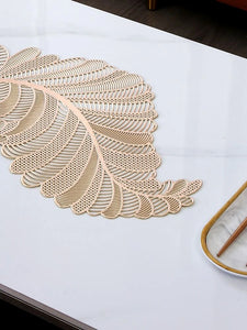 3 Feet Leaf design Table Runner, Center Table Dressing Table Non-Slip Table runner Stylish and Classic for most attractive table