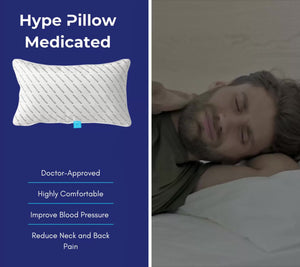 Medicated Pillow filled with Micro Ball Fiber by Hype Pillow