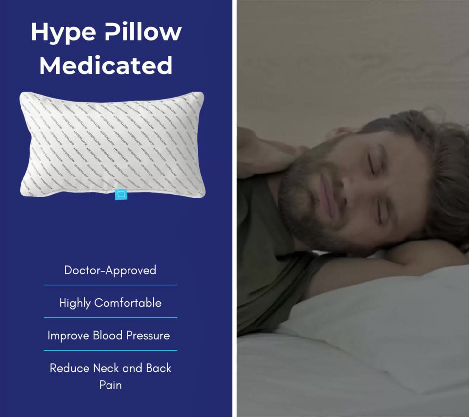Medicated Pillow filled with Micro Ball Fiber by Hype Pillow