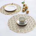 2/4/6/8 Evevda Rose Placemats Design Round 15 inch HZ BEDDING