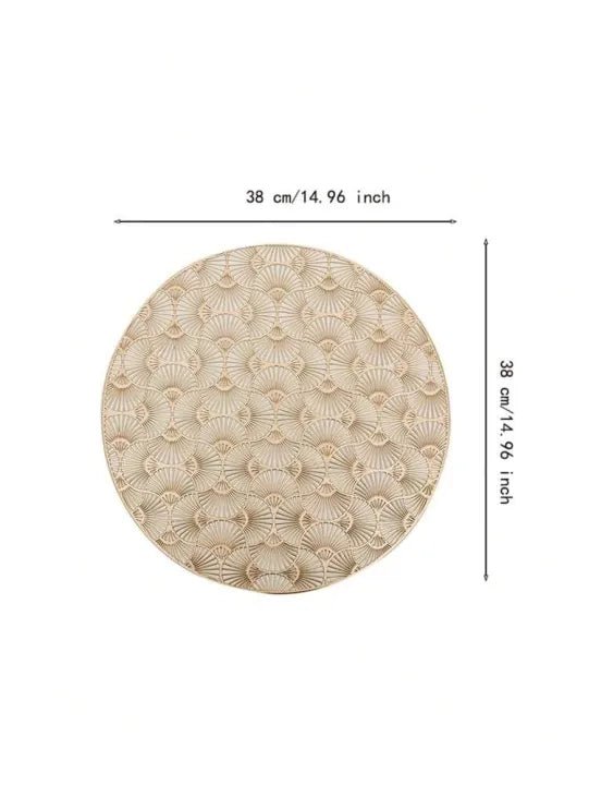 2/4/6/8 Floral Placemats Design Round 15inch My Store