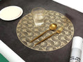 2/4/6/8 Floral Placemats Design Round 15inch My Store