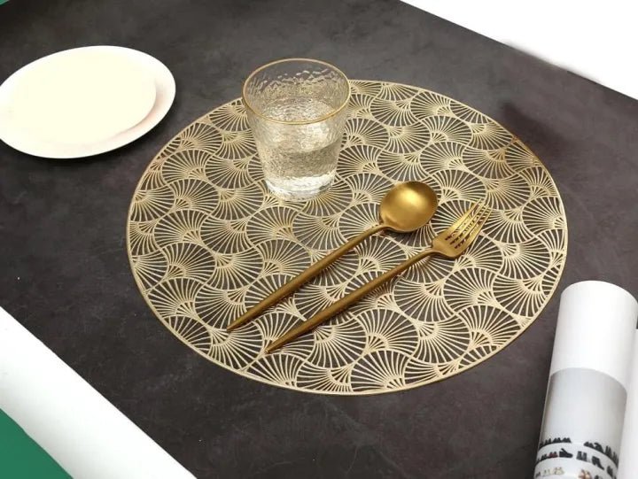 2/4/6/8 Floral Placemats Design Round 15inch My Store