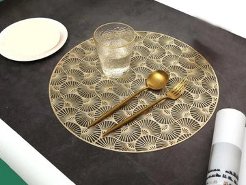 2/4/6/8 Floral Placemats Design Round 15inch My Store