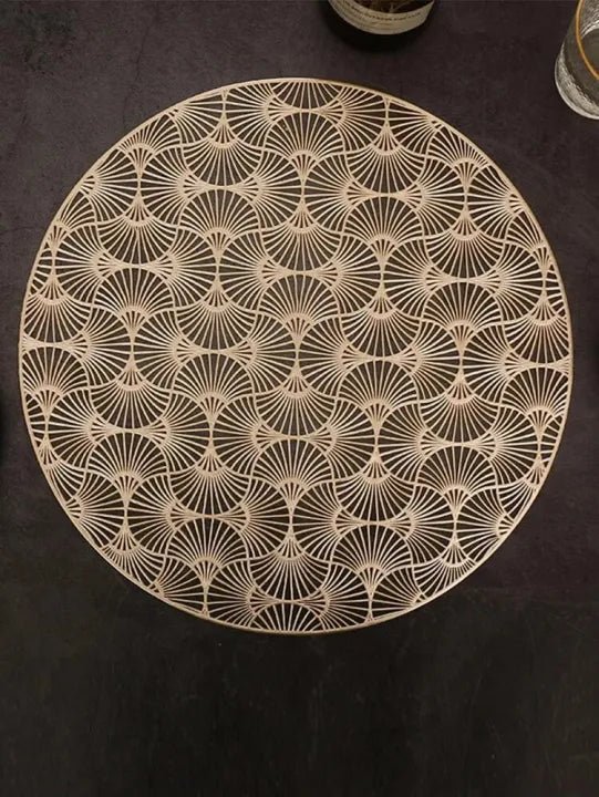 2/4/6/8 Floral Placemats Design Round 15inch My Store