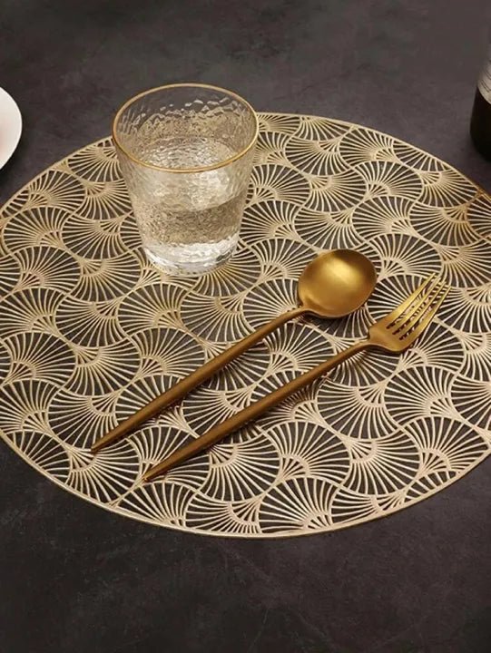 2/4/6/8 Floral Placemats Design Round 15inch My Store