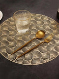 2/4/6/8 Floral Placemats Design Round 15inch My Store