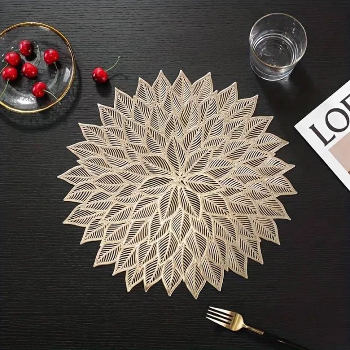 2/4/6/8 Hibiscus Flower Table Mat PVC HZ BEDDING