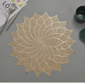 2/4/6/8 PVC Leaf Shape Placemats HZ BEDDING