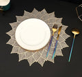 2/4/6/8 PVC Leaf Shape Placemats HZ BEDDING