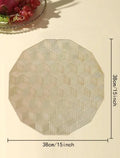 2/4/6/8 PVC New Design Placemats Round 15 inch HZ BEDDING
