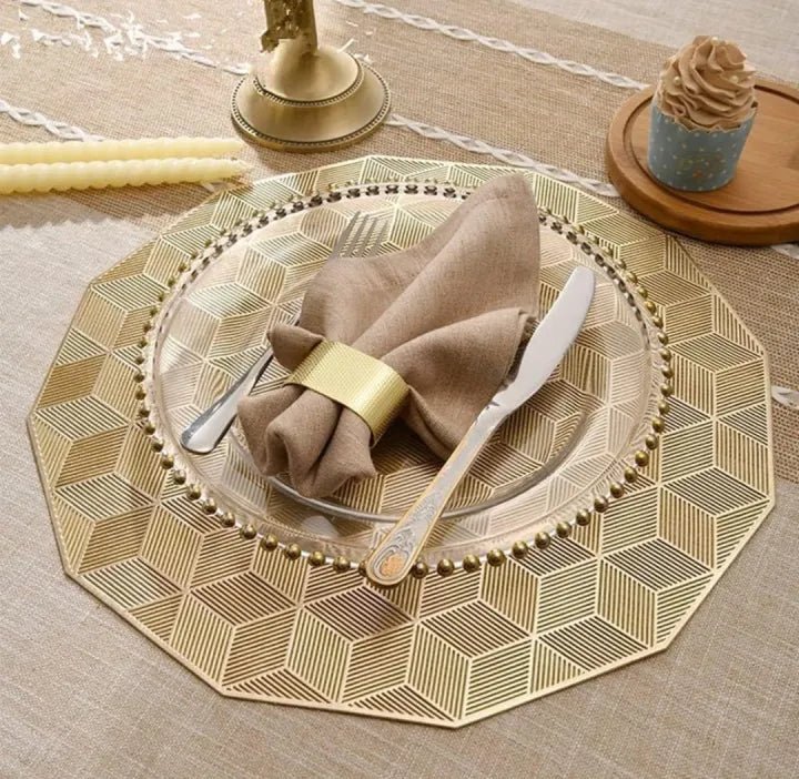 2/4/6/8 PVC New Design Placemats Round 15 inch HZ BEDDING