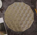 2/4/6/8 PVC New Design Placemats Round 15 inch HZ BEDDING