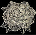 2/4/6/8 Vinyl Rose Design Placemats HZ BEDDING