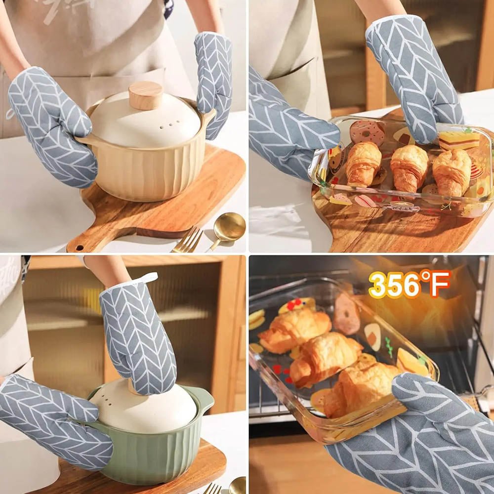2pcs Heat-insulating Oven Gloves HZ BEDDING