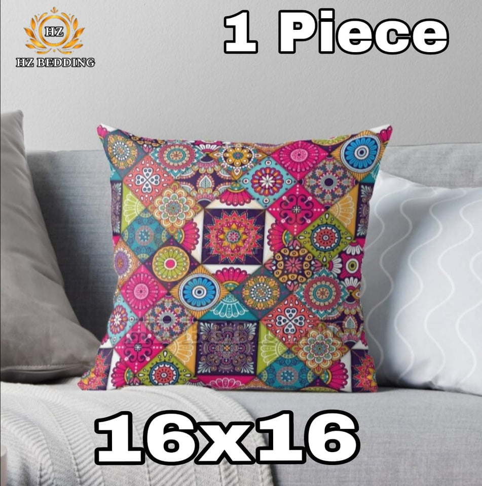 Digital Printed Luxury Cushion Cover Decorative Home Decoration Cushion Covers Sofa Cushion Covers - Sitting Cushion Covers 16"x 16"