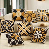 Pack of 6 Decorative Digital Print Jute Cushions Cover 16″ x 16″ Inches