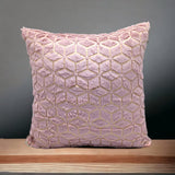 Solid Plush Luxury Pillowcase Creative Rhombus Geometry Pattern Sofa Decorative Cushion Covers Fashion Plaids Pillows Decor Home 17x17 inch