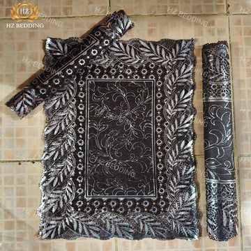 3pcs center table dressing table and side Table Mat Brown HZ BEDDING