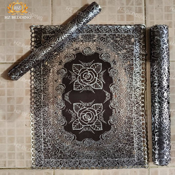 3pcs center table dressing table and side Table Mat Brown HZ BEDDING