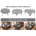 4 6 & 8 Seater Dark Grey Table Sheet HZ BEDDING
