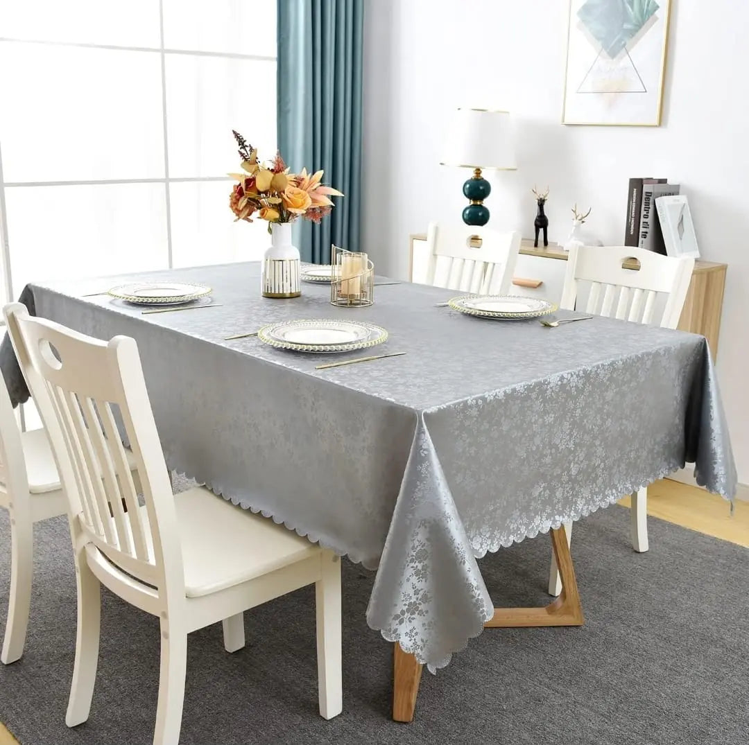 4 6 & 8 Seater Dark Grey Table Sheet HZ BEDDING