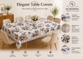 4/6/8 Seater Waterproof Table Cover with Elegant Lace Border New Design A HZ BEDDING