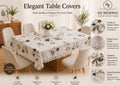 4/6/8 Seater Waterproof Table Cover with Elegant Lace Border New Design C HZ BEDDING