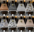 4/6/8 Seater Waterproof Table Cover with Elegant Lace Border New Design A HZ BEDDING