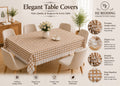 4/6/8 Seater Waterproof Table Cover with Elegant Lace Border New Design G HZ BEDDING
