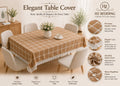 4/6/8 Seater Waterproof Table Cover with Elegant Lace Border New Design H HZ BEDDING