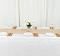 5 feet Gold Reversible Metallic Woven Vinyl Plastic Table Runner Wedding Party Events Receptions Home Decorations Supplies HZ BEDDING