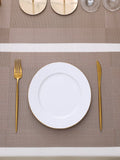 5 Pieces Light PVC Washable Placemats with Runner HZ BEDDING