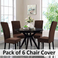 6 seater Dining Chair Cover Set Elastic Fitted HZ BEDDING