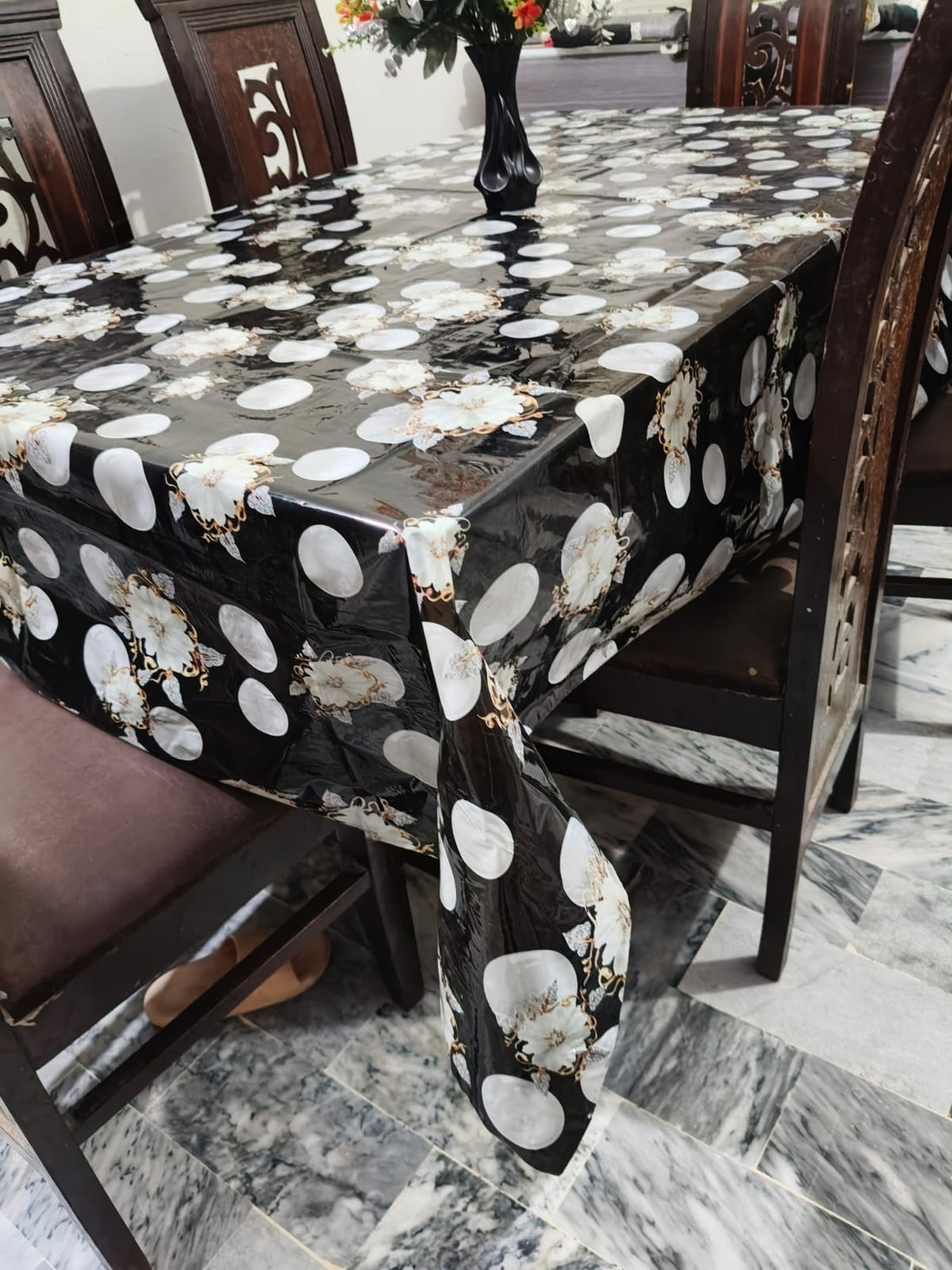 6 seater Premium Floral Table Cover HZ BEDDING