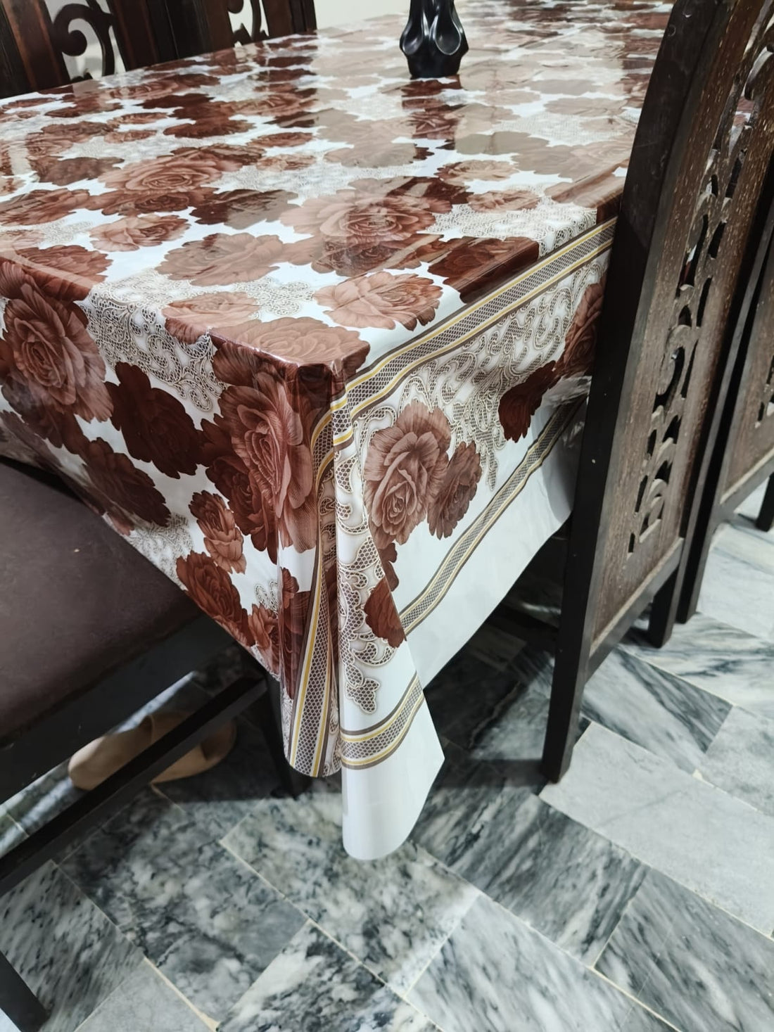 6 seater Premium Floral Table Cover HZ BEDDING