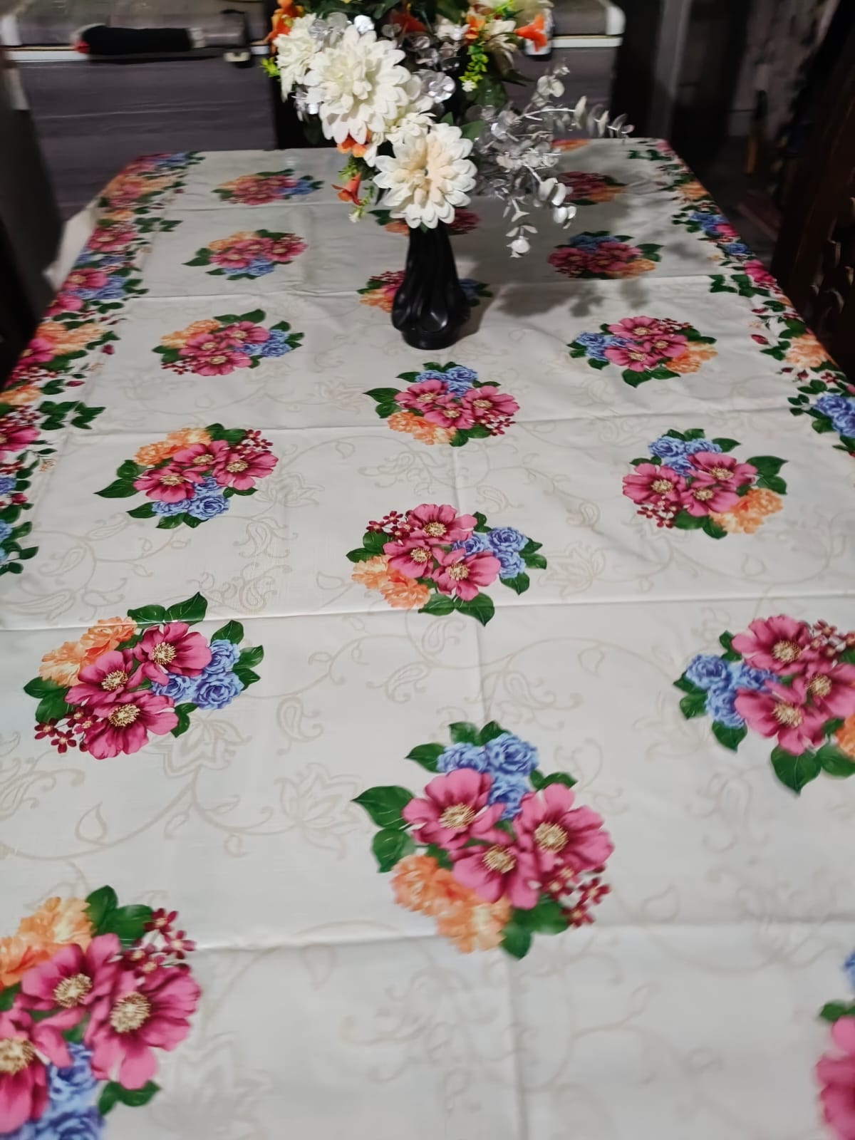 6 seater Premium Floral Table Cover HZ BEDDING