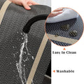 7 Pcs Dining Table Mat & Runner Set ( Black & Golden ) HZ BEDDING