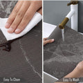 7 Pcs Dining Table Mat & Runner Set – Washable, Heat Resistant (Marble & Grey) HZ BEDDING