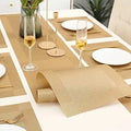 7 Pcs Dining Table Mat & Runner Set – Washable, Heat Resistant (New Beige) HZ BEDDING
