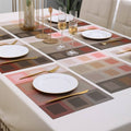 7 Pcs Dining Table Mat & Runner Set – Washable, Heat Resistant New Design A HZ BEDDING