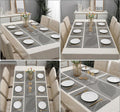 7 Pcs Dining Table Mat & Runner Set – Washable, Heat Resistant New Leaf HZ BEDDING