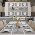 7 Pcs Dining Table Mat & Runner Set – Washable, Heat Resistant New Leaf Design HZ BEDDING
