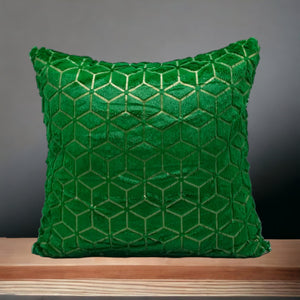 Solid Plush Luxury Pillowcase Creative Rhombus Geometry Pattern Sofa Decorative Cushion Covers Fashion Plaids Pillows Decor Home 17x17 inch