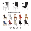 8 seater Dining Chair Cover Set Elastic Fitted HZ BEDDING